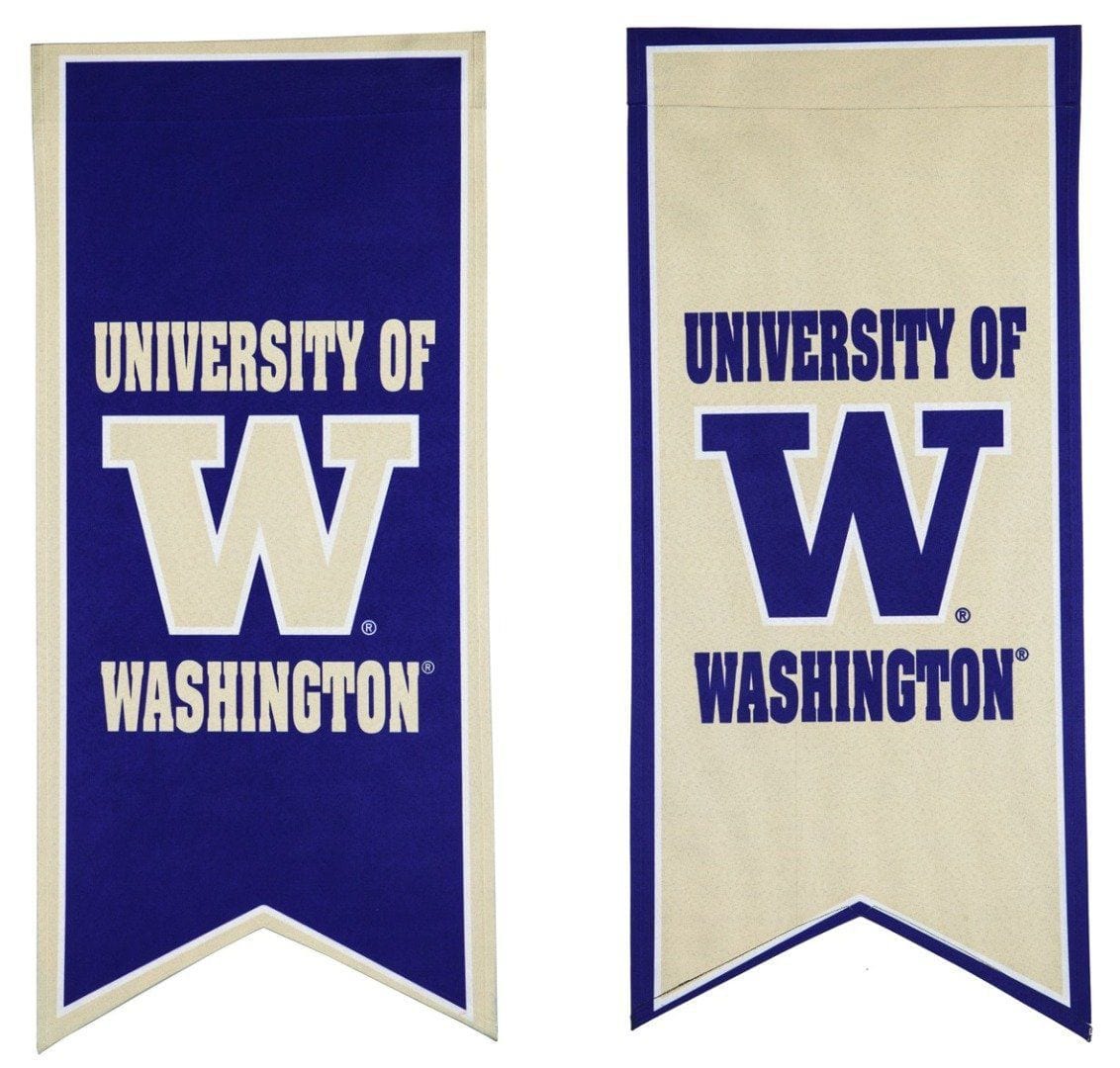 Washington Huskies Garden Flag 2 Sided Long Pennant