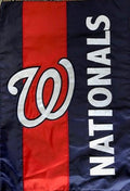 Washington Nationals Garden Flag 2 Sided Applique Embellished