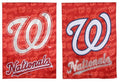 Washington Nationals Garden Flag 2 Sided Glitter Baseball