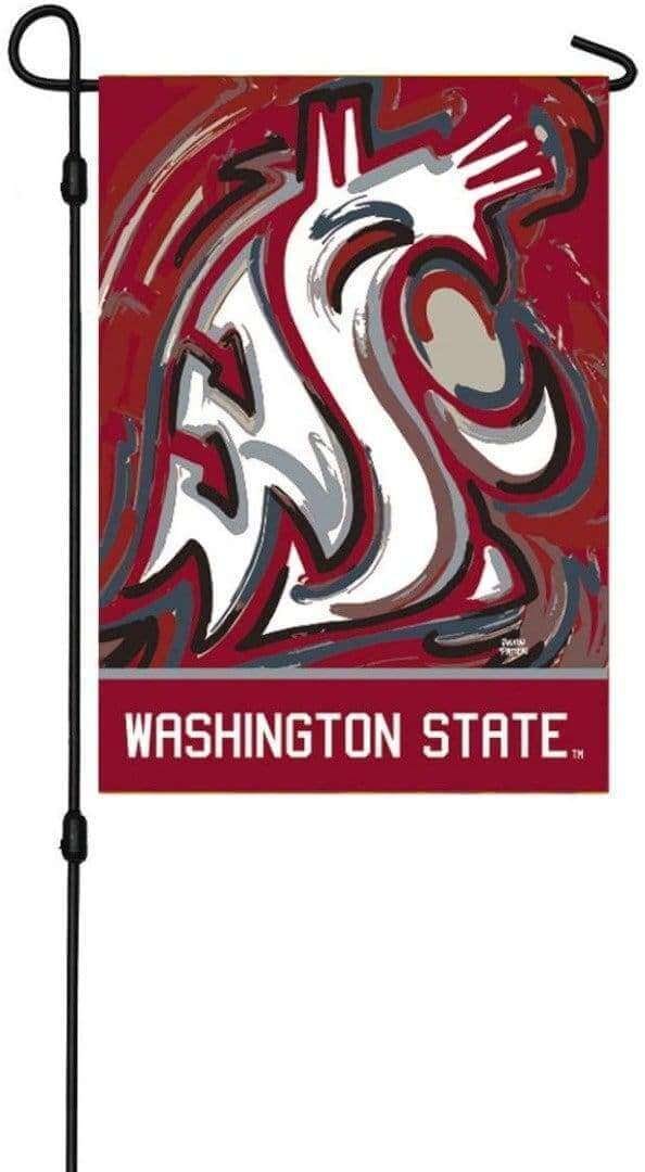 Washington State University Garden Flag 2 Sided Justin Patten Cougars