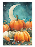 Watercolor Pumpkin Patch 2 Sided Garden Flag