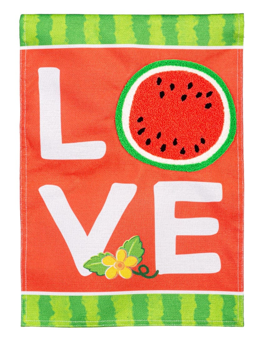 Watermelon Love Garden Flag 2 Sided