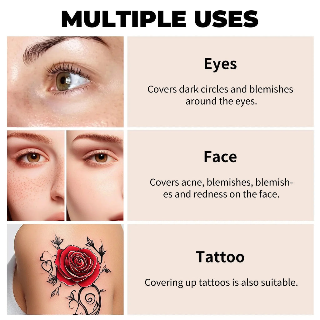 Waterproof Concealer for Tattoos and Scars