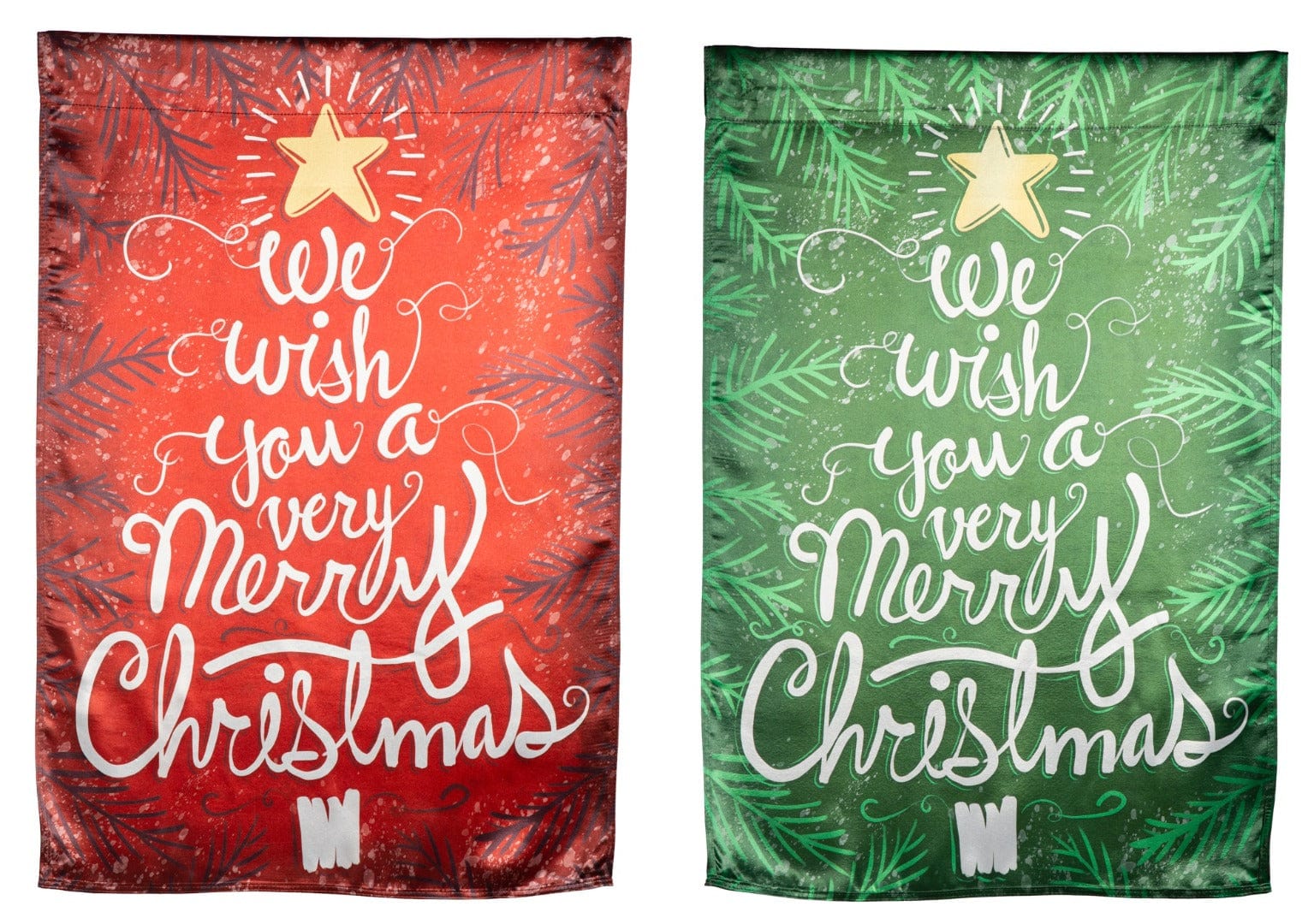 We Wish You A Merry Christmas Garden Flag 2 Sided