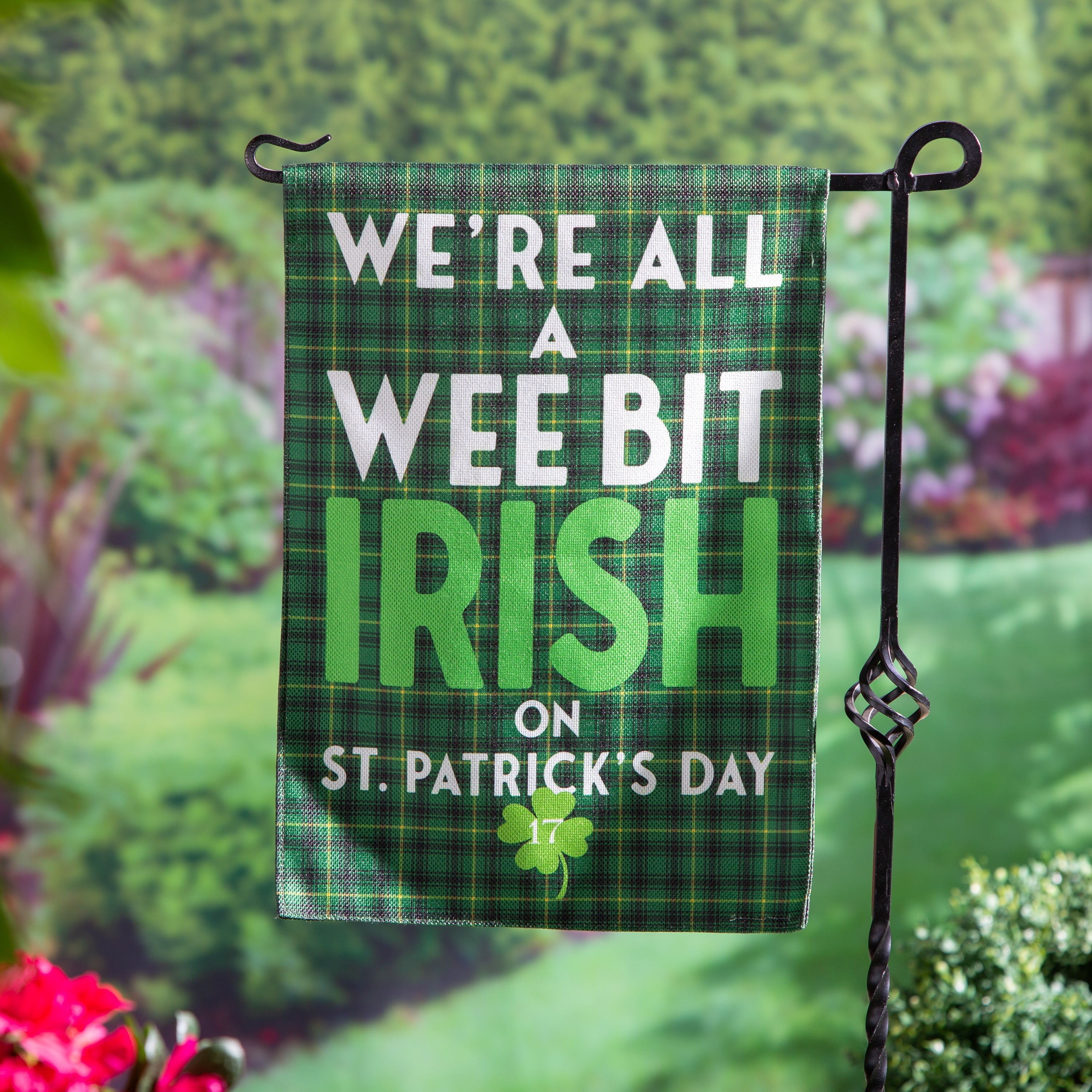 Wee Bit Irish Garden Flag 2 Sided
