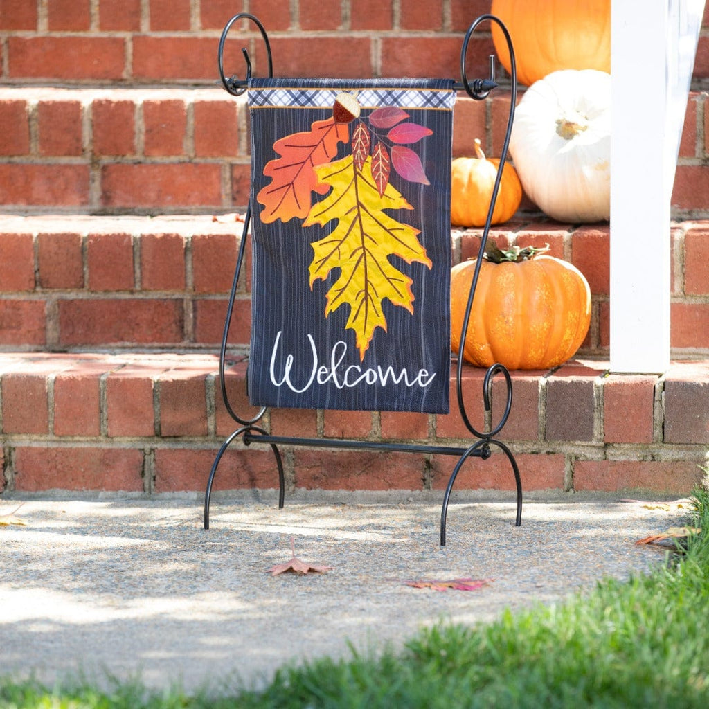 Welcome Autumn Leaves Fall Garden Flag 2 Sided