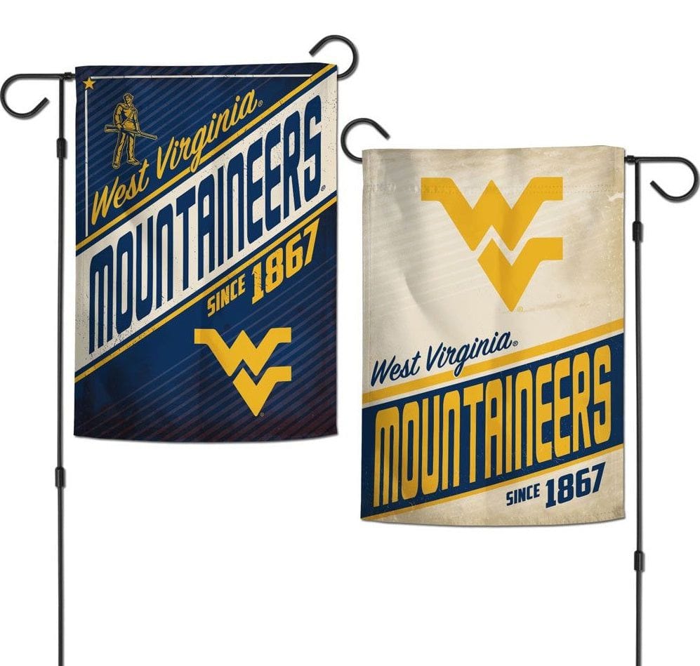 West Virginia Garden Flag 2 Sided Vintage Mountaineers