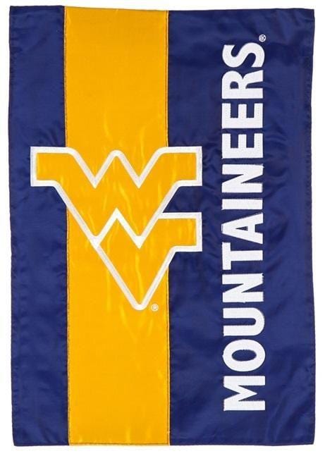 West Virginia Mountaineers Garden Flag 2 Sided Applique