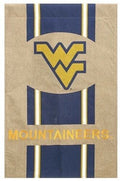 West Virginia Mountaineers Garden Flag 2 Sided Burlap