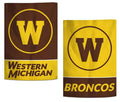 Western Michigan Broncos 2 Sided Garden Flag