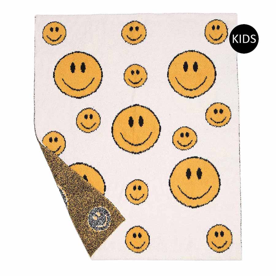 Smile Patterned Kids Blanket