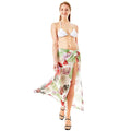 Tropical Leaf Beach Wrap Skirt