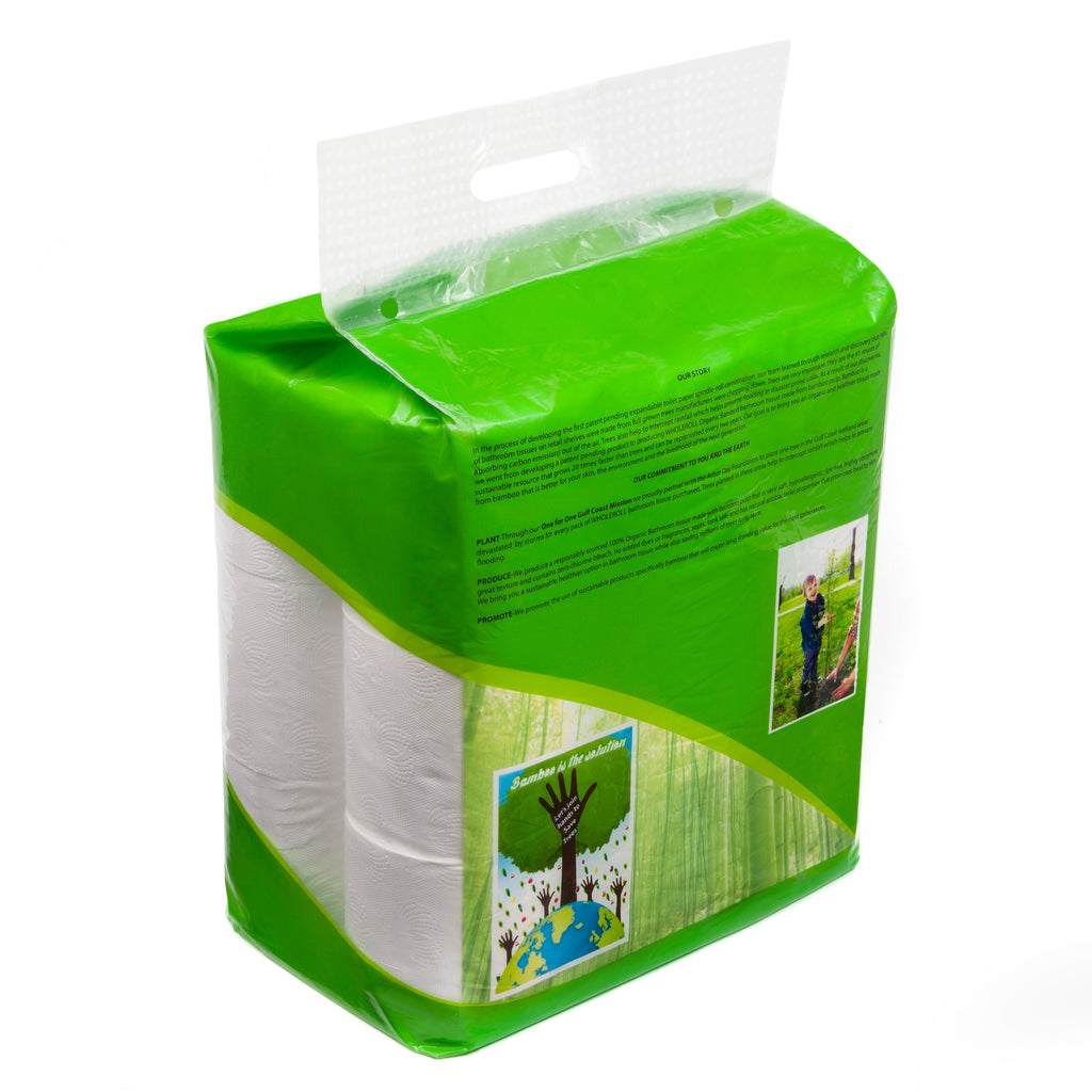 WHOLEROLL  Organic Bamboo Toilet Paper #18 Ct