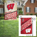 Wisconsin Badgers Garden Flag 2 Sided Retro Vintage
