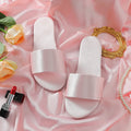 Woman Satin Slippers | Wedding Summer Bride Sandals