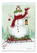 Woodland Friends Sled Garden Flag