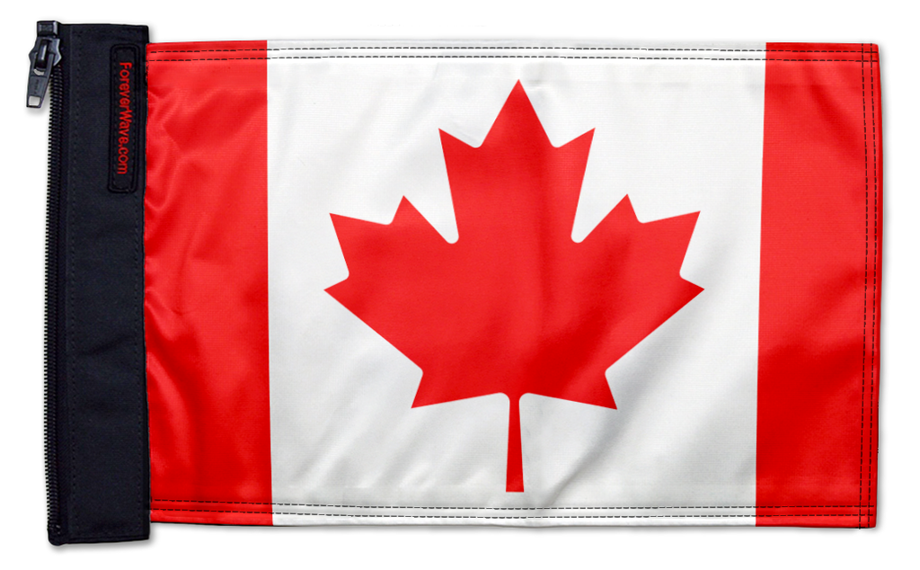 Canada 12"x18" Forever Wave Flag for Jeep Wrangler YJ 1986-1995