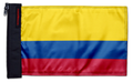 Colombia 12"x18" Forever Wave Flag for Jeep Wrangler LJ 2003-2006