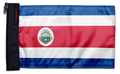 Costa Rica 12"x18" Forever Wave Flag for Jeep Wrangler JK 2-Door 2007-2018