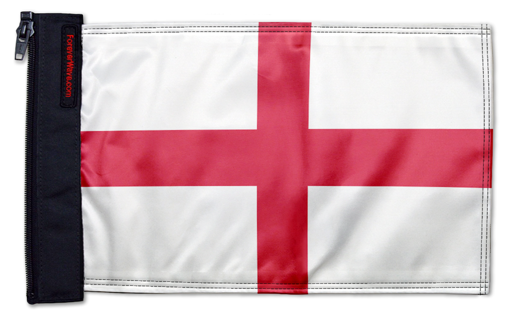 England 12"x18" Forever Wave Flag for Jeep Wrangler LJ 2003-2006