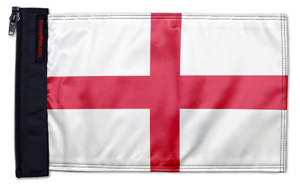 England 12"x18" Forever Wave Flag for Jeep Wrangler LJ 2003-2006