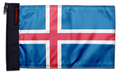 Iceland 12"x18" Forever Wave Flag for Jeep Wrangler LJ 2003-2006