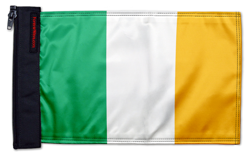 Ireland 12"x18" Forever Wave Flag for Jeep Wrangler LJ 2003-2006