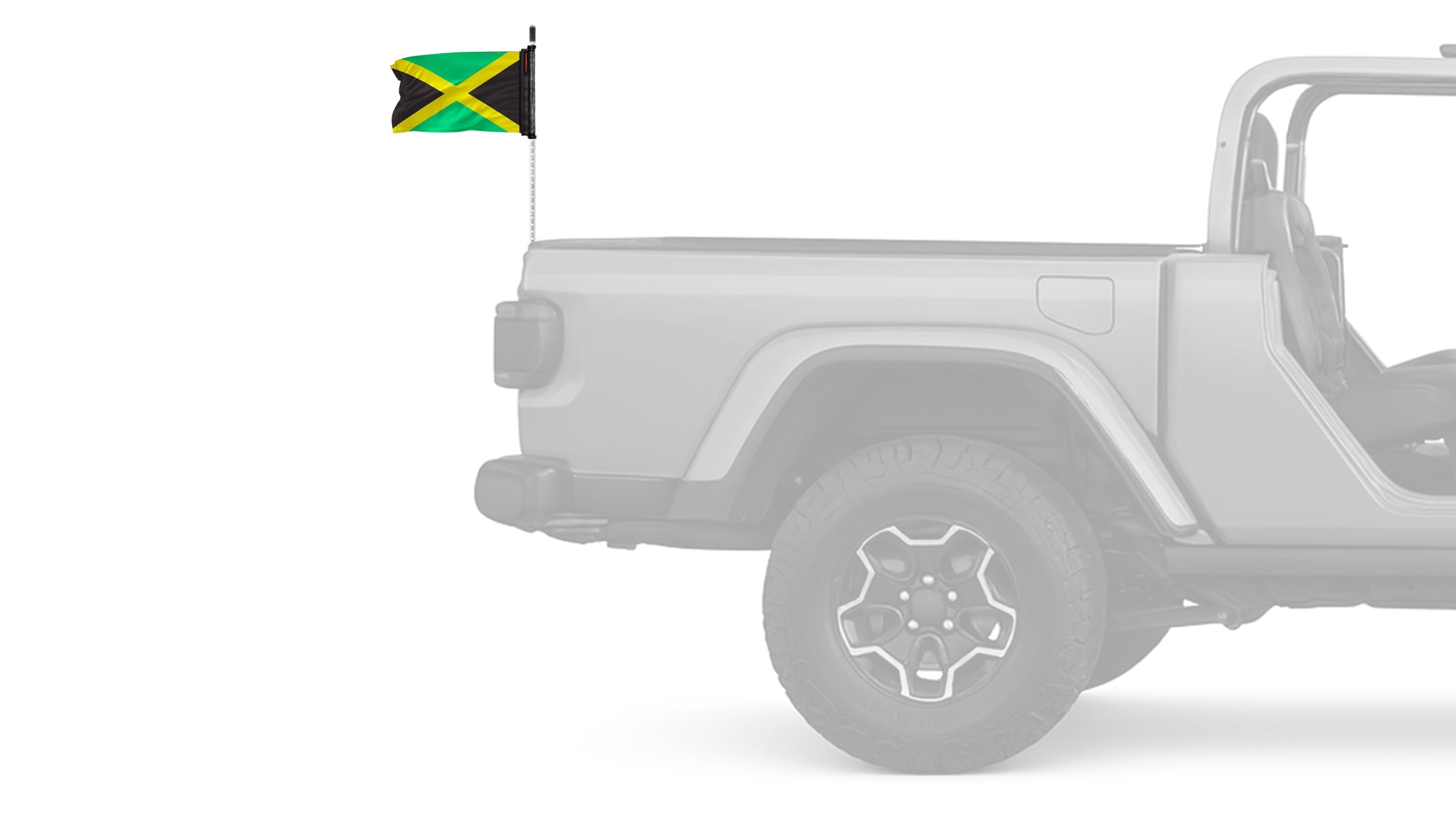 Jamaica 12"x18" Forever Wave Flag for Jeep Wrangler CJ-7 and CJ-8 1976-1986