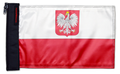 Poland 12"x18" Forever Wave Flag for Jeep Wrangler CJ-7 and CJ-8 1976-1986