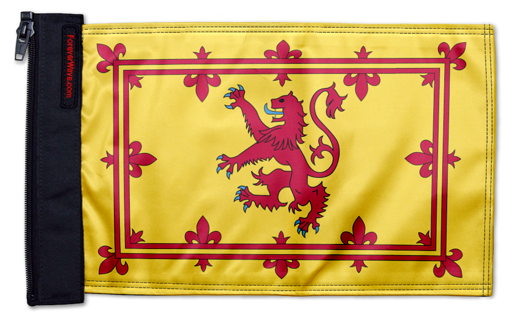 Scotland Lion Rampant 12"x18" Forever Wave Flag for Jeep Wrangler TJ 1996-2006