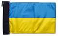 Ukraine 12"x18" Forever Wave Flag for Jeep Wrangler JK 2-Door 2007-2018