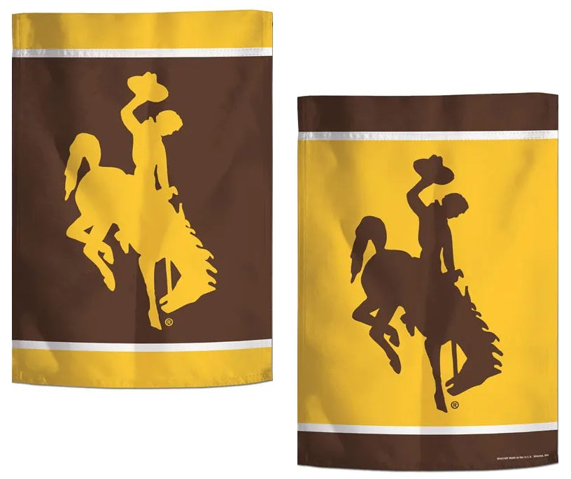 Wyoming Cowboys Garden Flag 2 Sided Logo