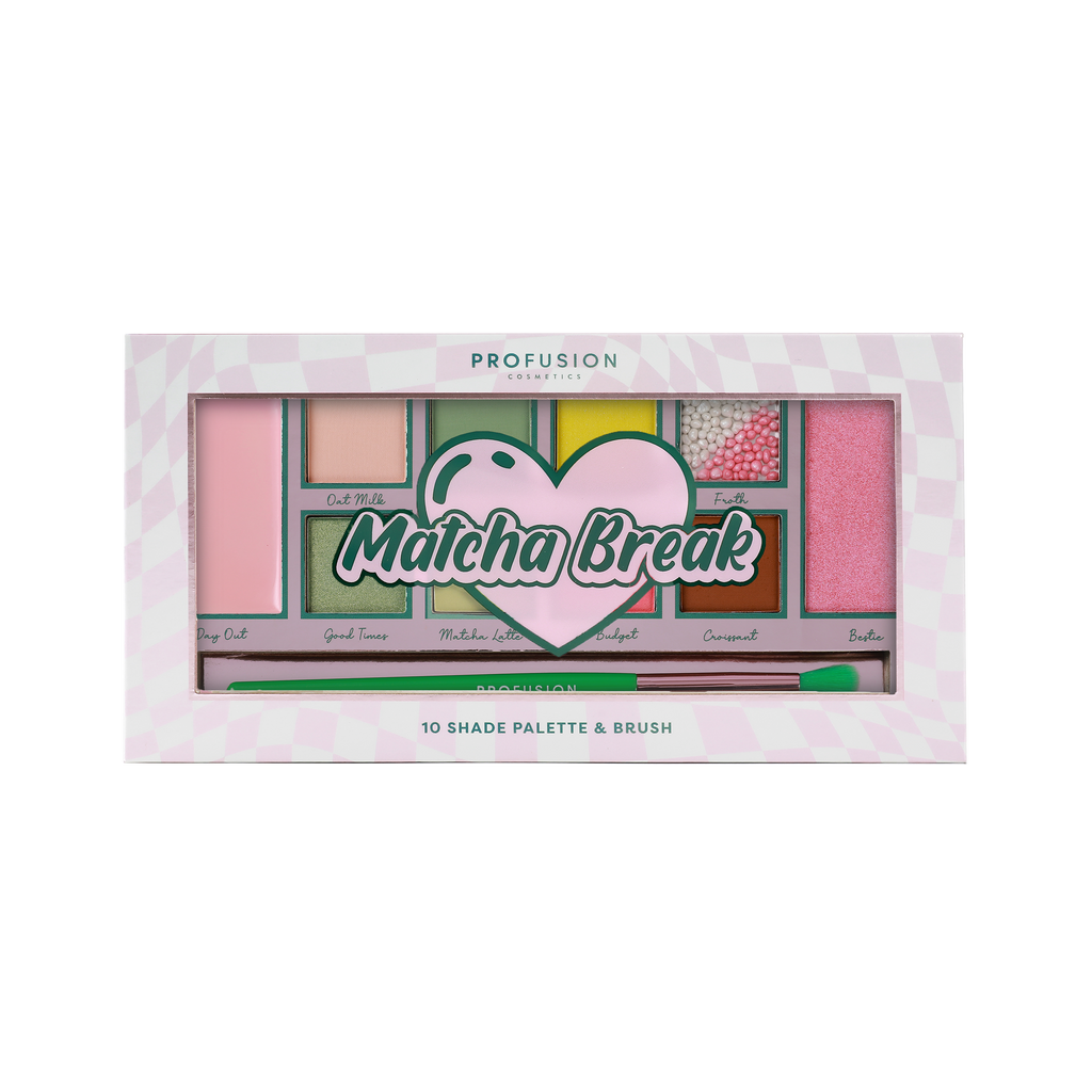 Matcha Break 10 Shade Palette & Brush