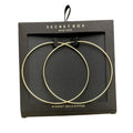 Secret Box 14k Gold Dipped Hoop Earrings