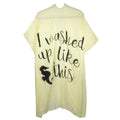 I Washed Up Like This Solid Lettering Cover Up Poncho
