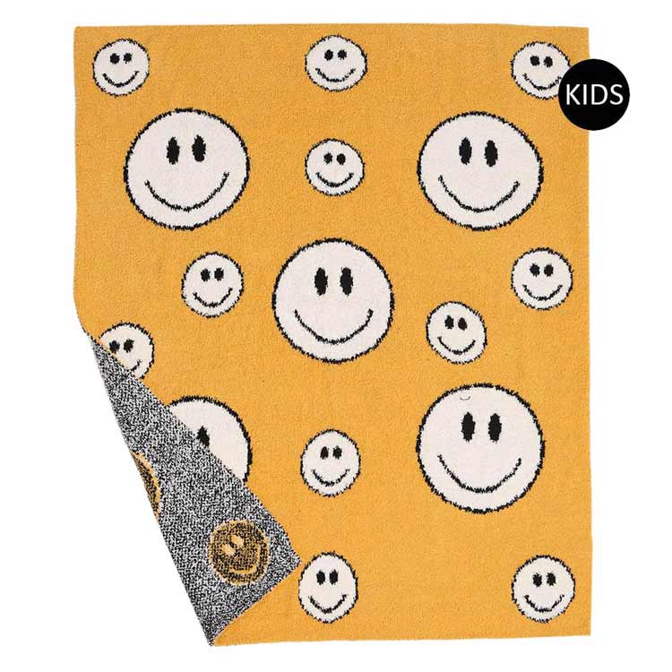 Smile Patterned Kids Blanket