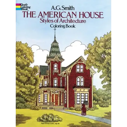 The American House Styles of Architecture Coloring Book - Paperback