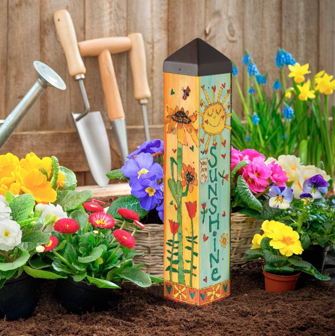 You Are My Sunshine Art Pole 20 Inches Tall