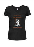 You don’t just wake up this sexy Juniors V Neck T-Shirt