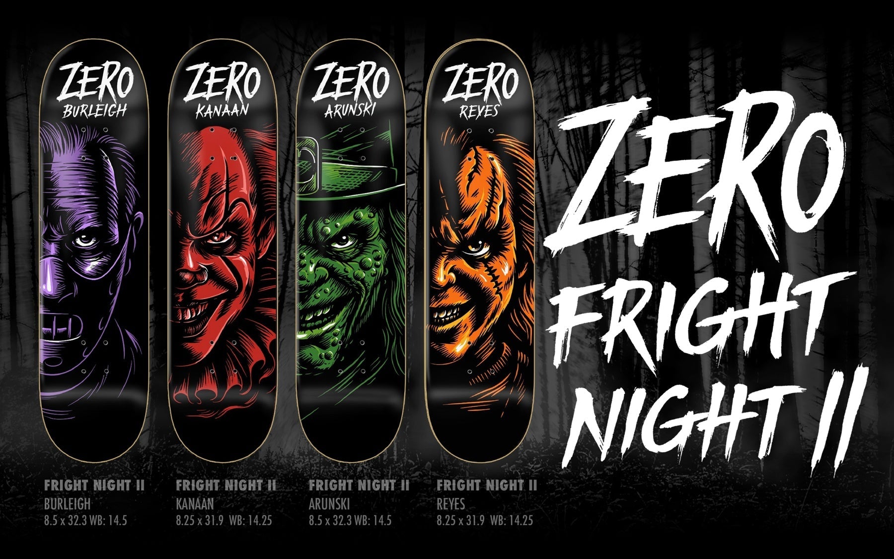 Zero Arunski Fright Night 2 - Leprechaun 8.5" Complete Skateboard