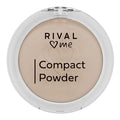 Rival Loves Me Compact Powder No:01 Porcelain - Matte Finish, Dermatologically Tested, Silky Smooth Skin