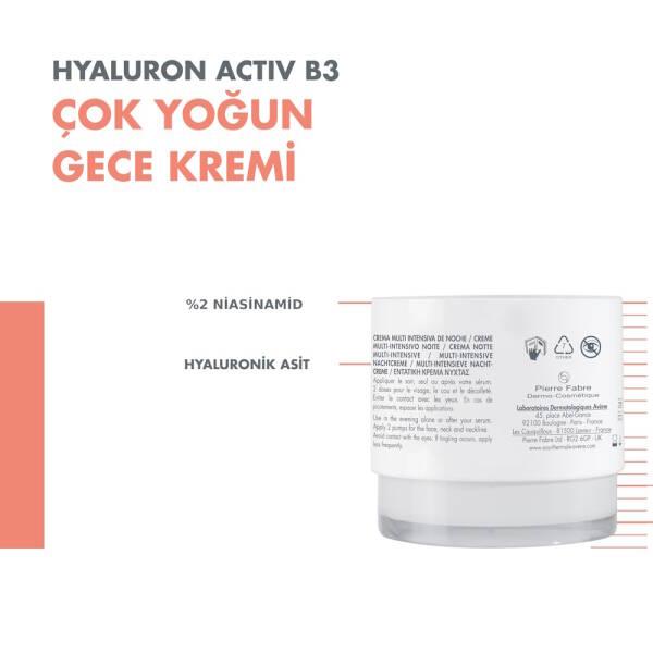 Avene Hyaluron Activ B3 Night Cream for Anti-Aging & Hydration - 50ml