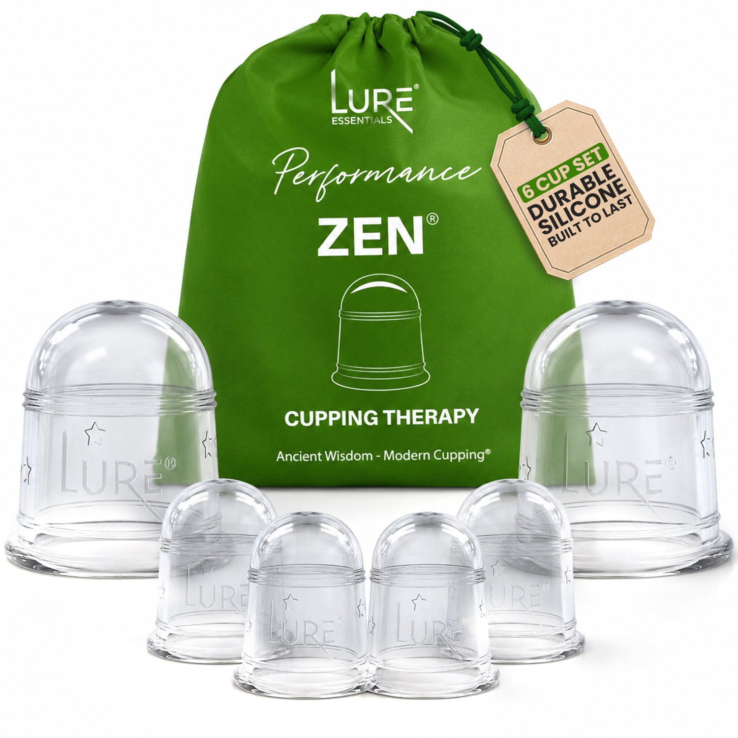 ZEN Cupping Therapy Set - 6 Cups