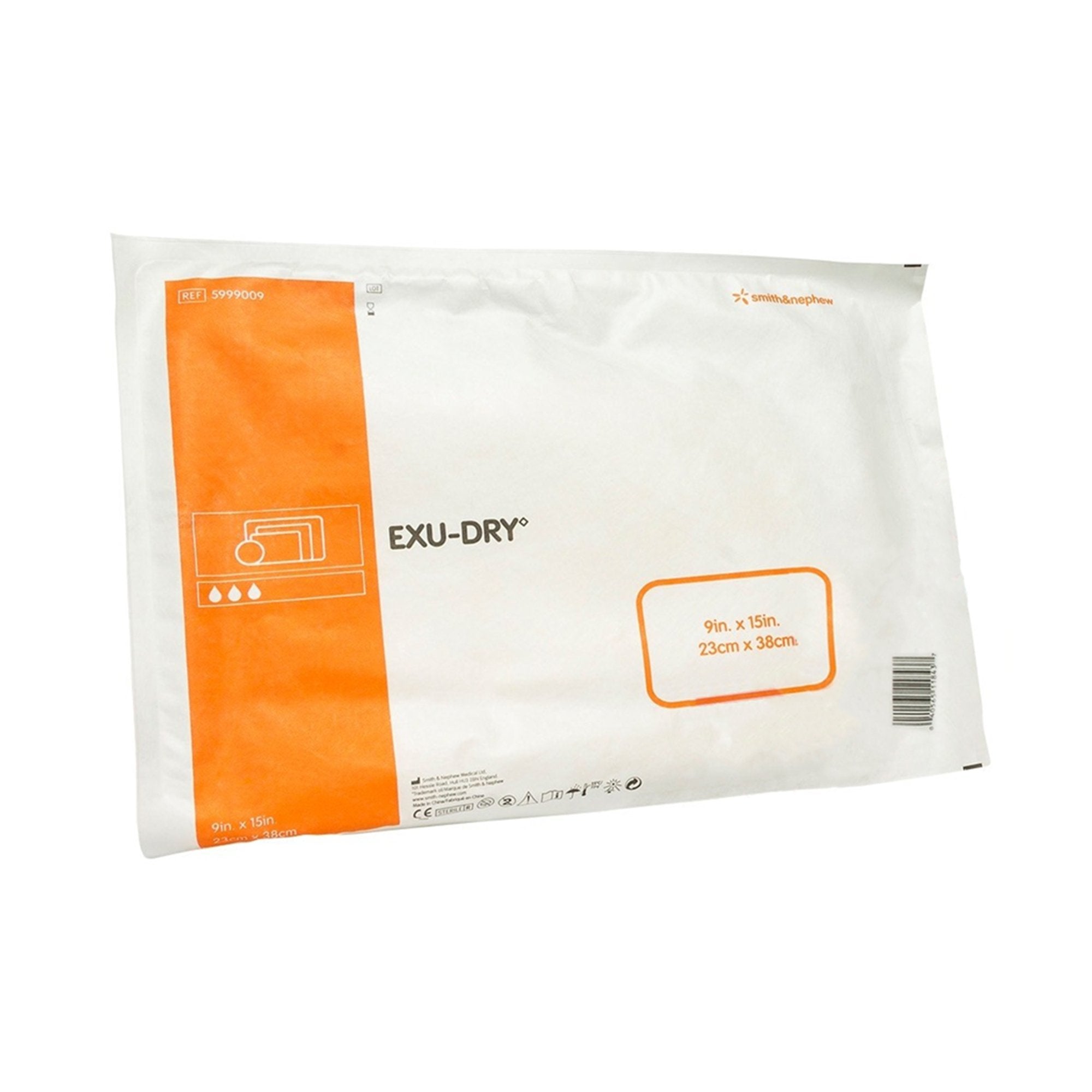 Smith & Nephew Exu-Dry Anti-Shear Super Absorbent Dressing, 9 x 15 Inch 5999009