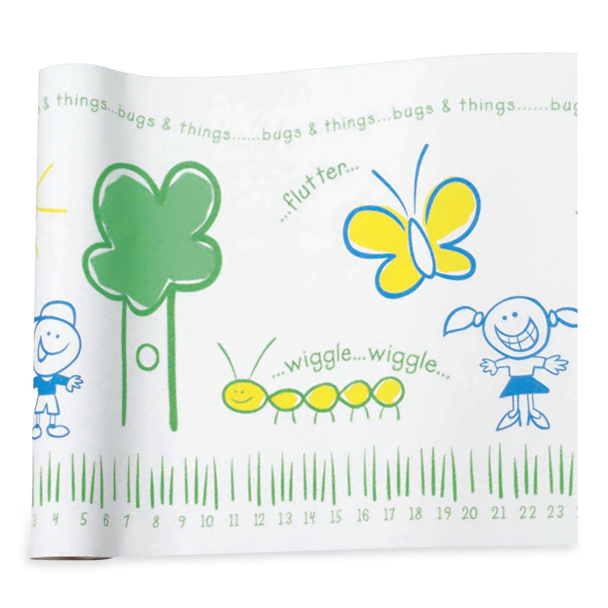 McKesson Crepe Table Paper, 18 Inch x 125 Foot, Print (Bugs and Things) 18-981418