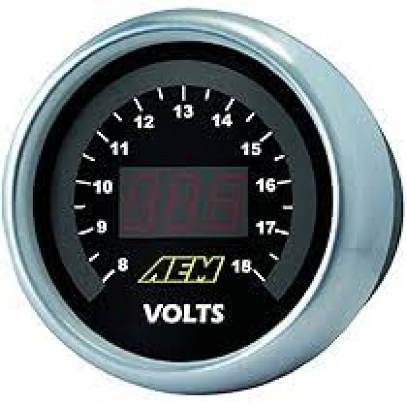 AEM Electronics 52mm Digital Volt Meter Gauge