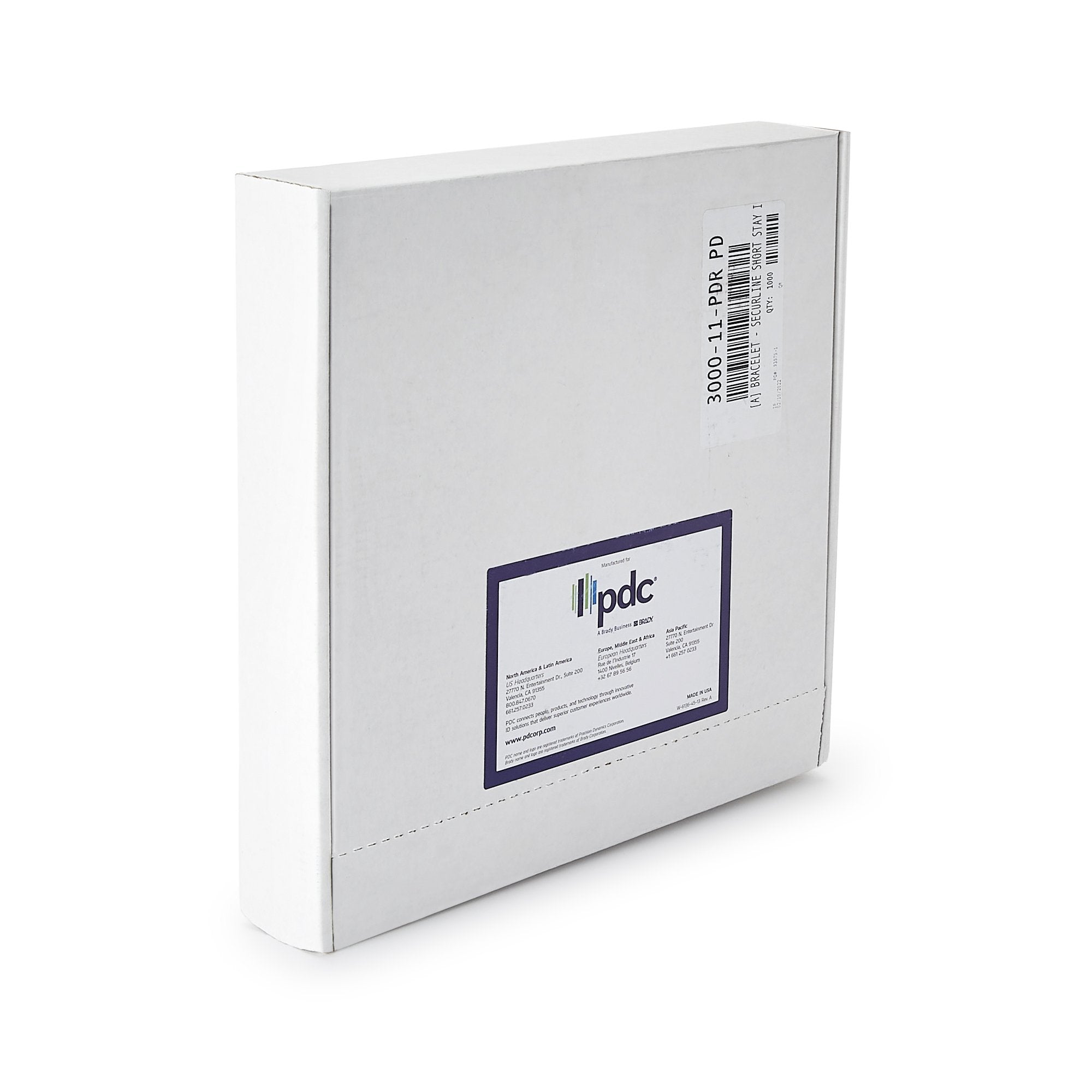 ShortStay® Identification Band, 12 – 13 Inch, White 3000-11-PDR