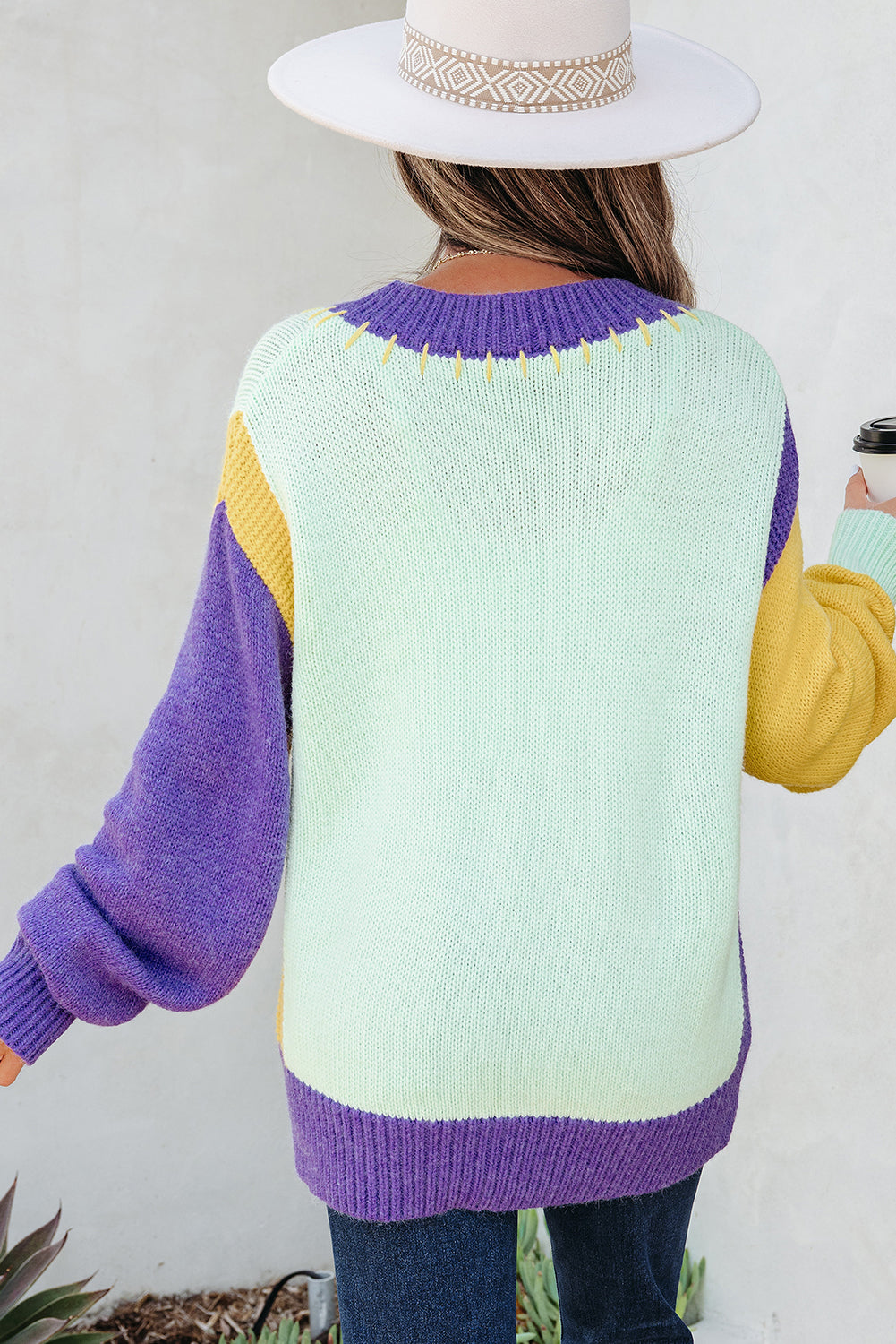 Colette Knitted Drop Shoulder Sweater