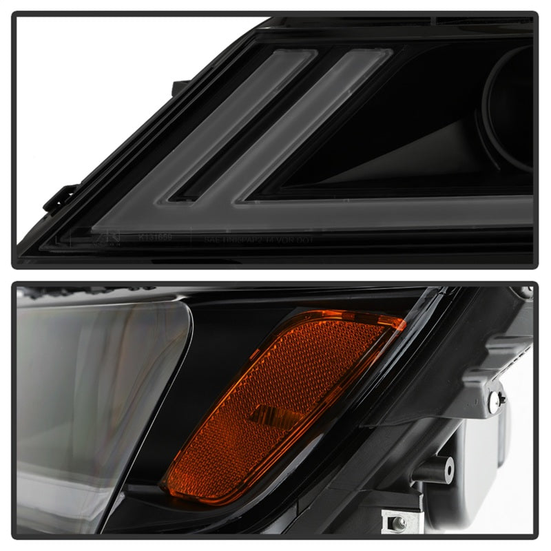 SPYDER xTune 14-18 Chevy Impala (Excl Limited) DRL Halogen Proj Headlights - Blk Smk (PRO-JH-CIM15-LB-BSM) 9042881