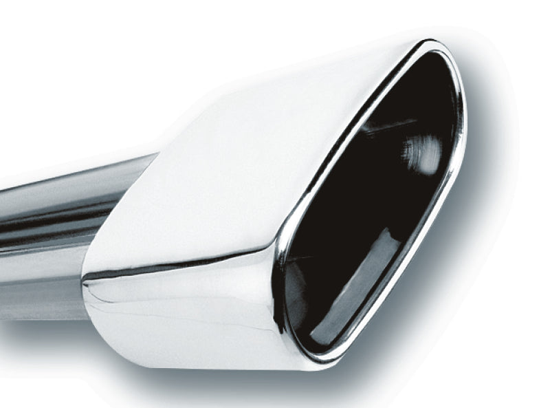 Borla 2.5in Inlet 6.69in x 3in Rectangular Rolled Angle Cut Single Inlet x 5.63in Long Exhaust Tip 20244